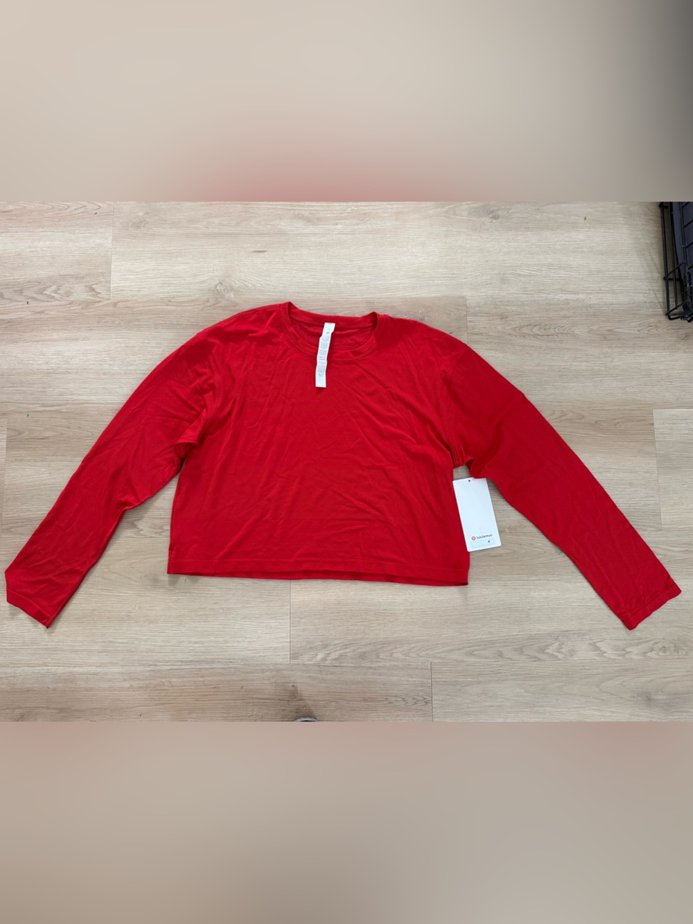 lululemon swiftly perforated stripe long sleeve 12